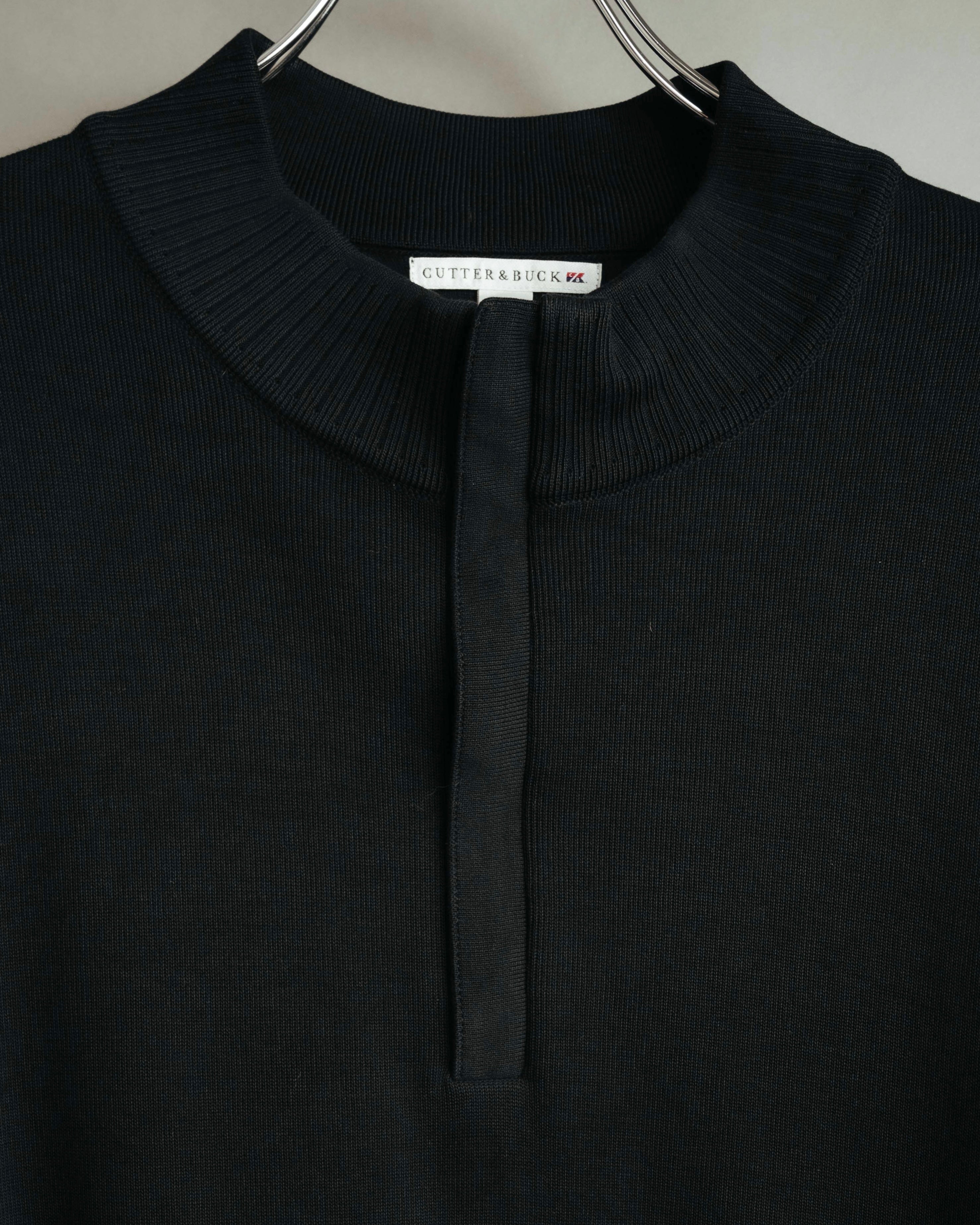 -MOOD Vintage Collections- 00’s Minimal black supima cotton knit