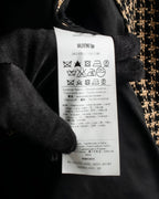 "RED VALENTINO" Ruffled frill detail tweed coat