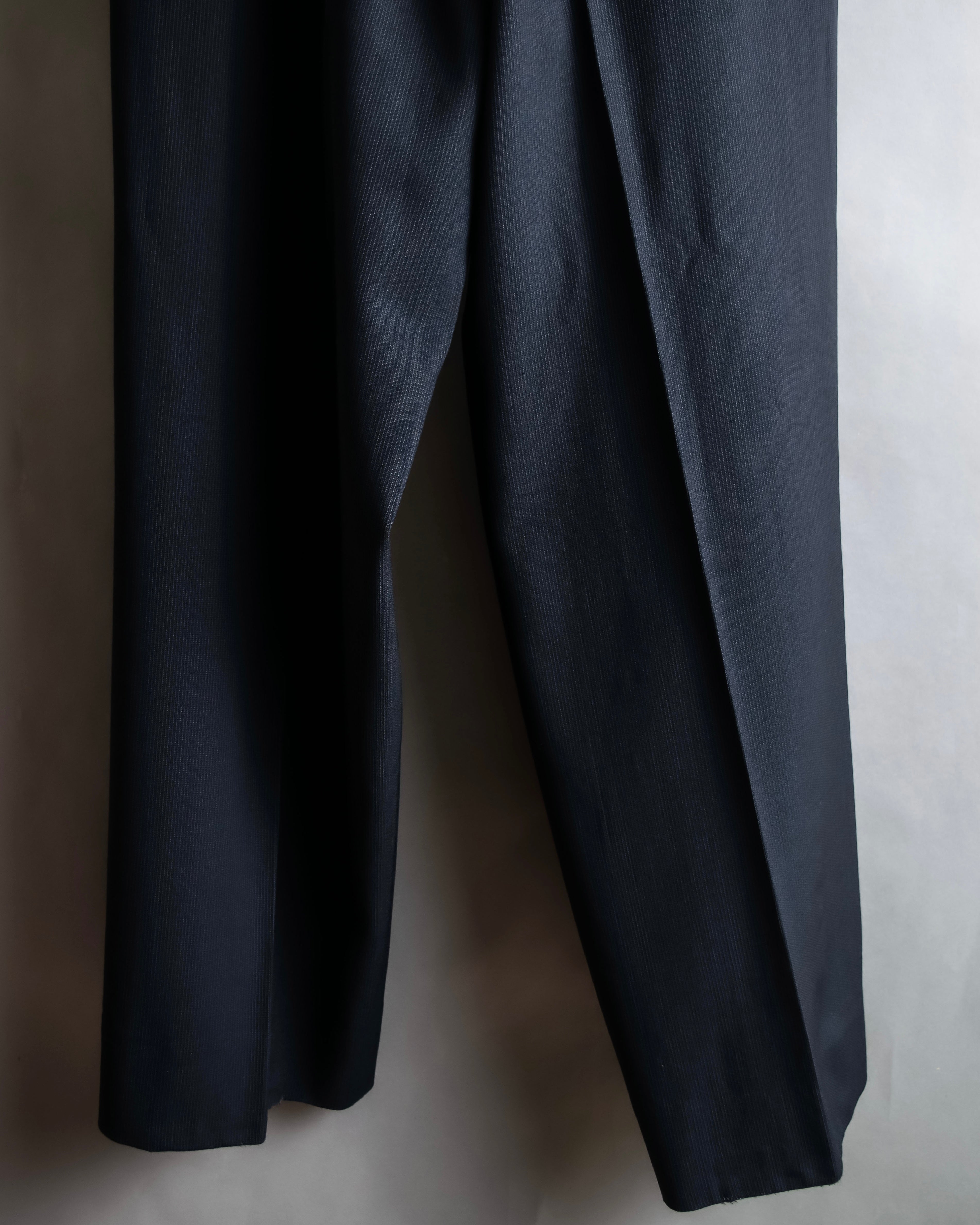 "GIORGIO ARMANI" Beautiful drape navy wool set up