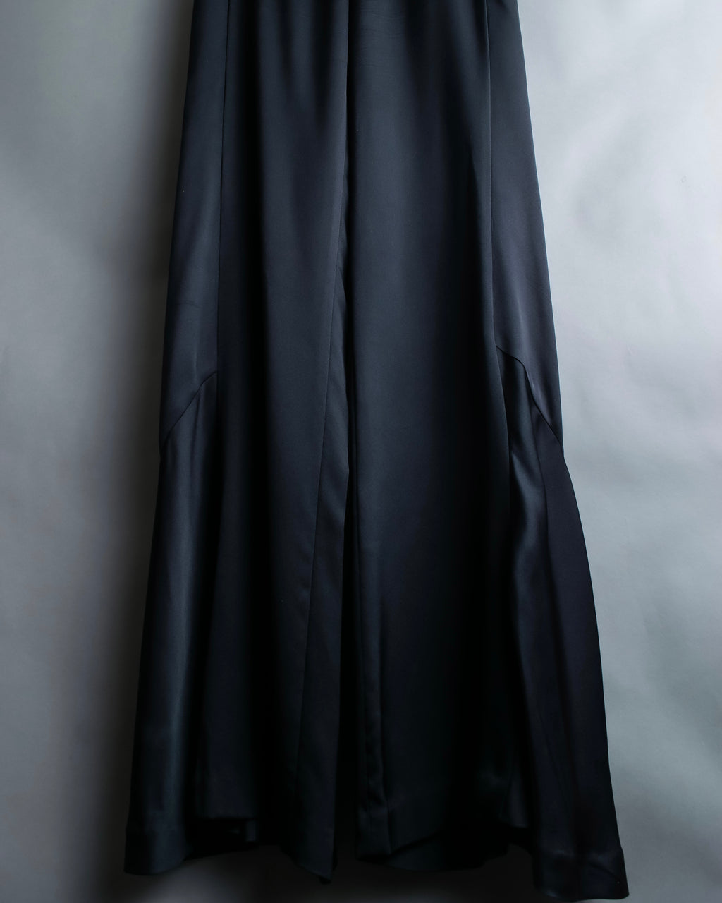 “CHANEL” Designed hem silk flare pants