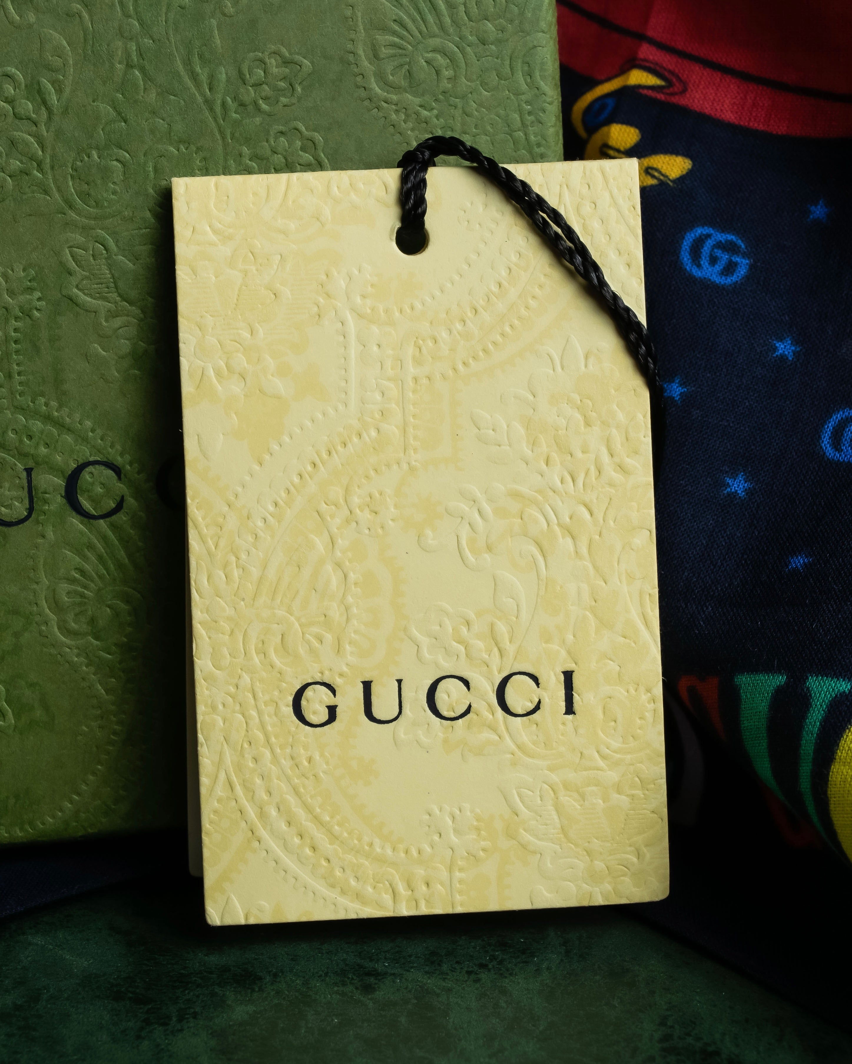 "GUCCI" Michele period Jetson collaboration silk scarf