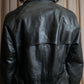 "PAUL SMITH" Military detail double-breasted sheepskin leather coat