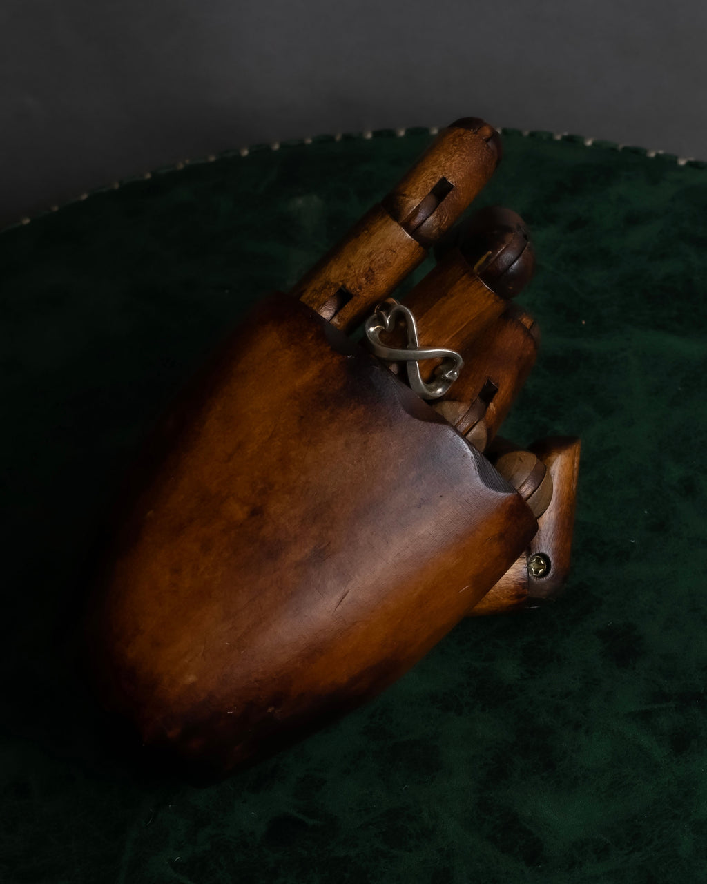 "Tiffany&Co" Double loving heart design silver ring