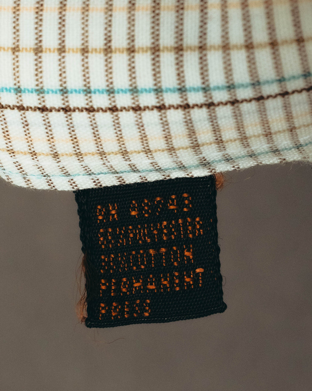 "Yves Saint Laurent" 70's Classic checked dress shirt