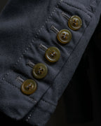 "COMME des GARCONS COMME des GARCONS" Stitchwork placket cut line coat