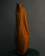 “BVLGARI” 90’s-00’s crescent leather hobo bag