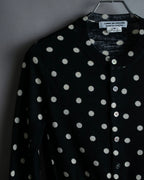 “Comme des Garçons Comme des Garçons“ Dot patterned wool knit cardigan