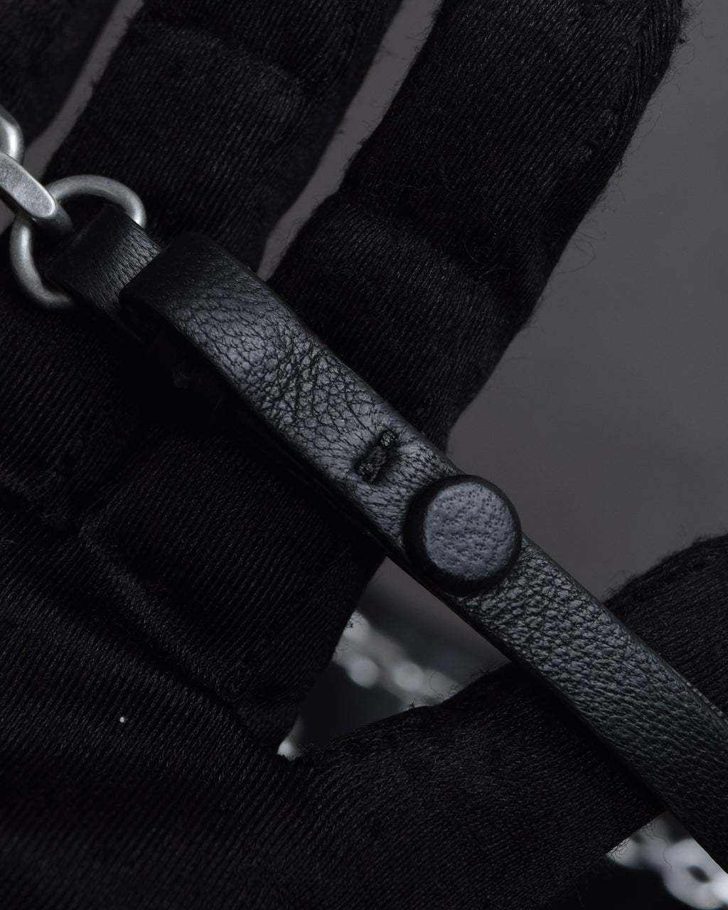 "MAISON MARGIELA" Wig fur design chain shoulder leather bag