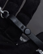 "MAISON MARGIELA" Wig fur design chain shoulder leather bag