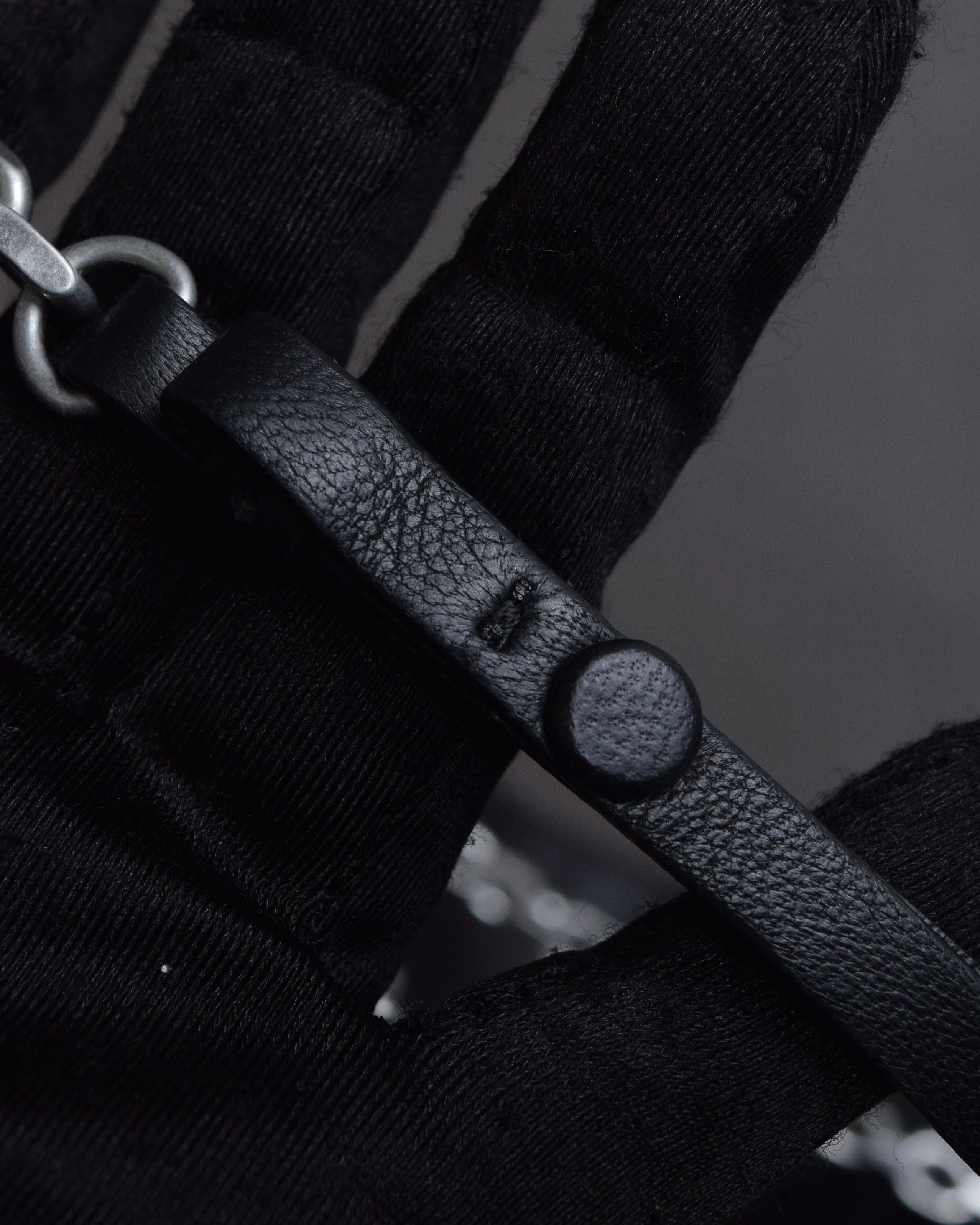 "MAISON MARGIELA" Wig fur design chain shoulder leather bag