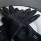 "HERMES" H motif design suede leather gloves