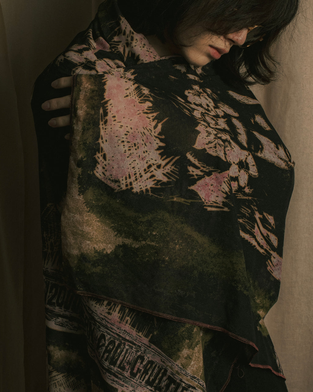 “Jean Paul Gaultier” Printed portrait large scarf