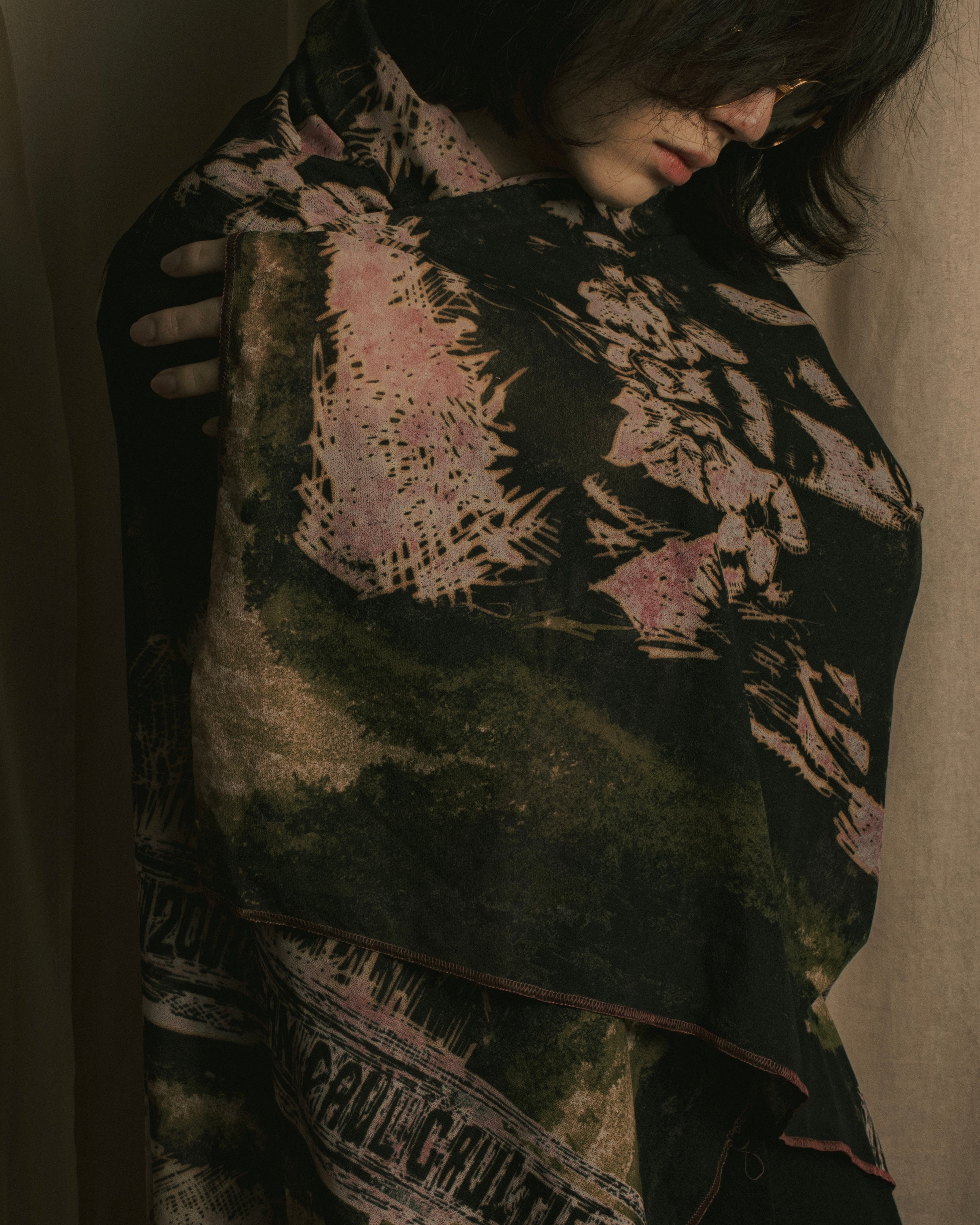 “Jean Paul Gaultier” Printed portrait large scarf