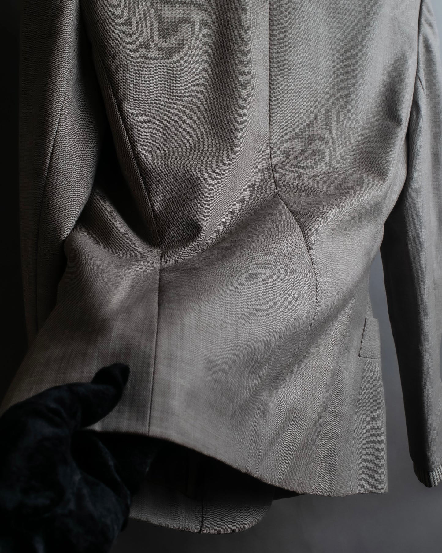 "Christian Dior" Double shawl collar design tailored jacket