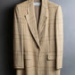 "Christian Dior" Glen check pattern beautiful shape tailored jacket