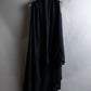 "ANN DEMEULEMEESTER" Cape draping docking design zipper sleeveless dress