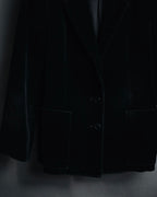 "Christian Dior" 80’s-90’s Silk velvet power tailored jacket