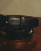 "CELINE" 90's-00's Classic horse carriage waist belt