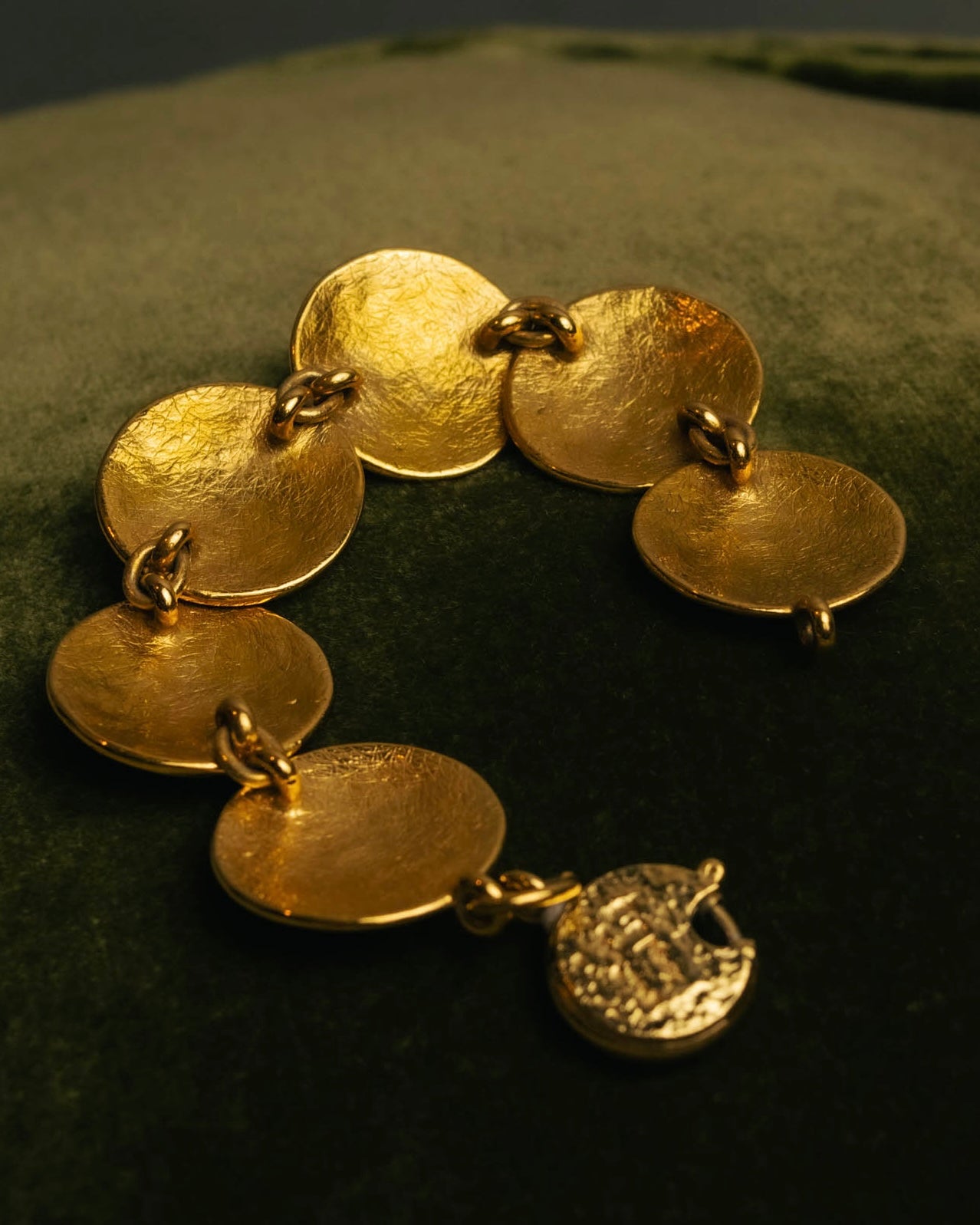-SPECIAL- “YVES SAINT LAURENT” 80’s-90’s Lava texture statement bracelet