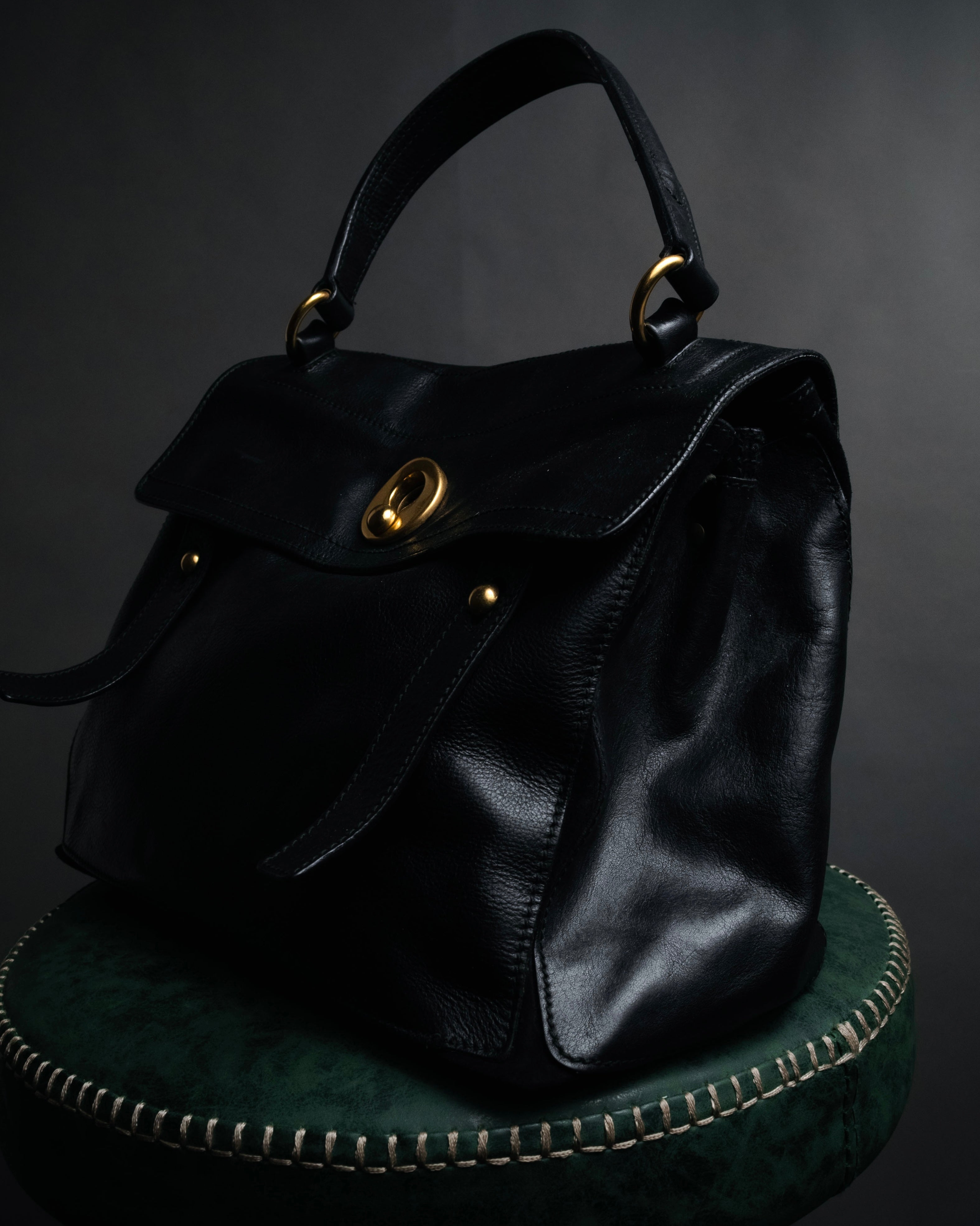 –SPECIAL– “Yves Saint Laurent rive gauche” 08-12 Structured leather muse two bag