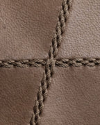 "HERMES" 70's Diamond stitched envelope leather bag