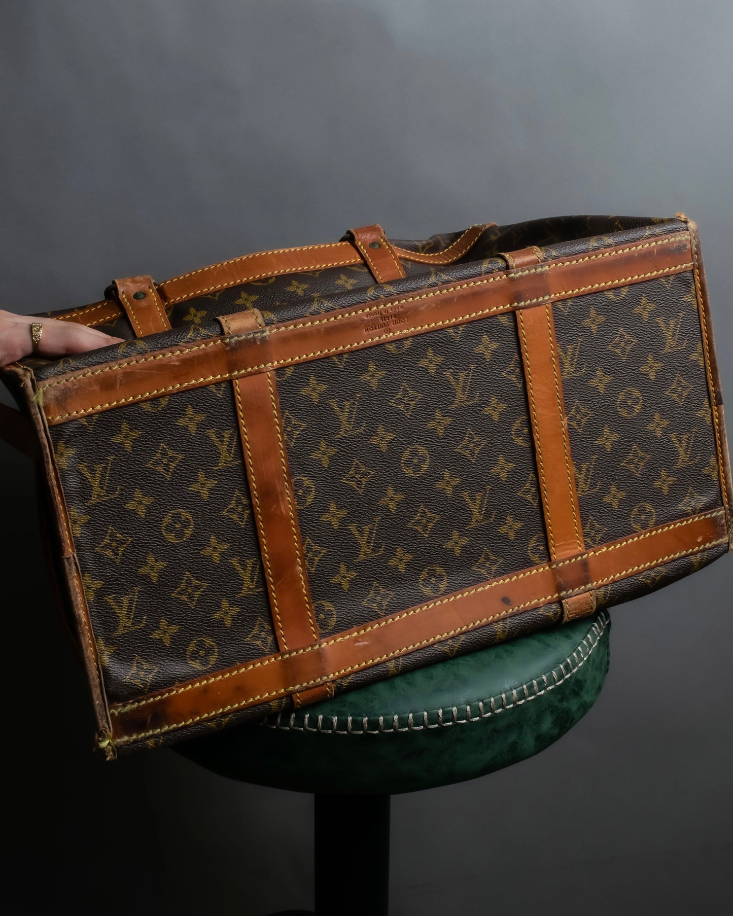 "LOUIS VUITTON" Monogram pattern pet carrier Boston bag