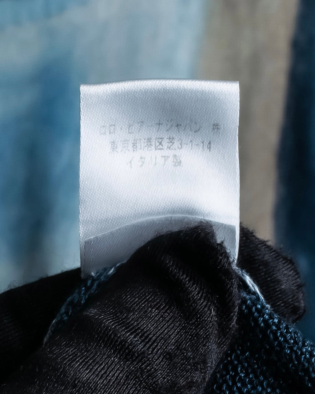 "Loro Piana" Hand-painted gradient knit tunic