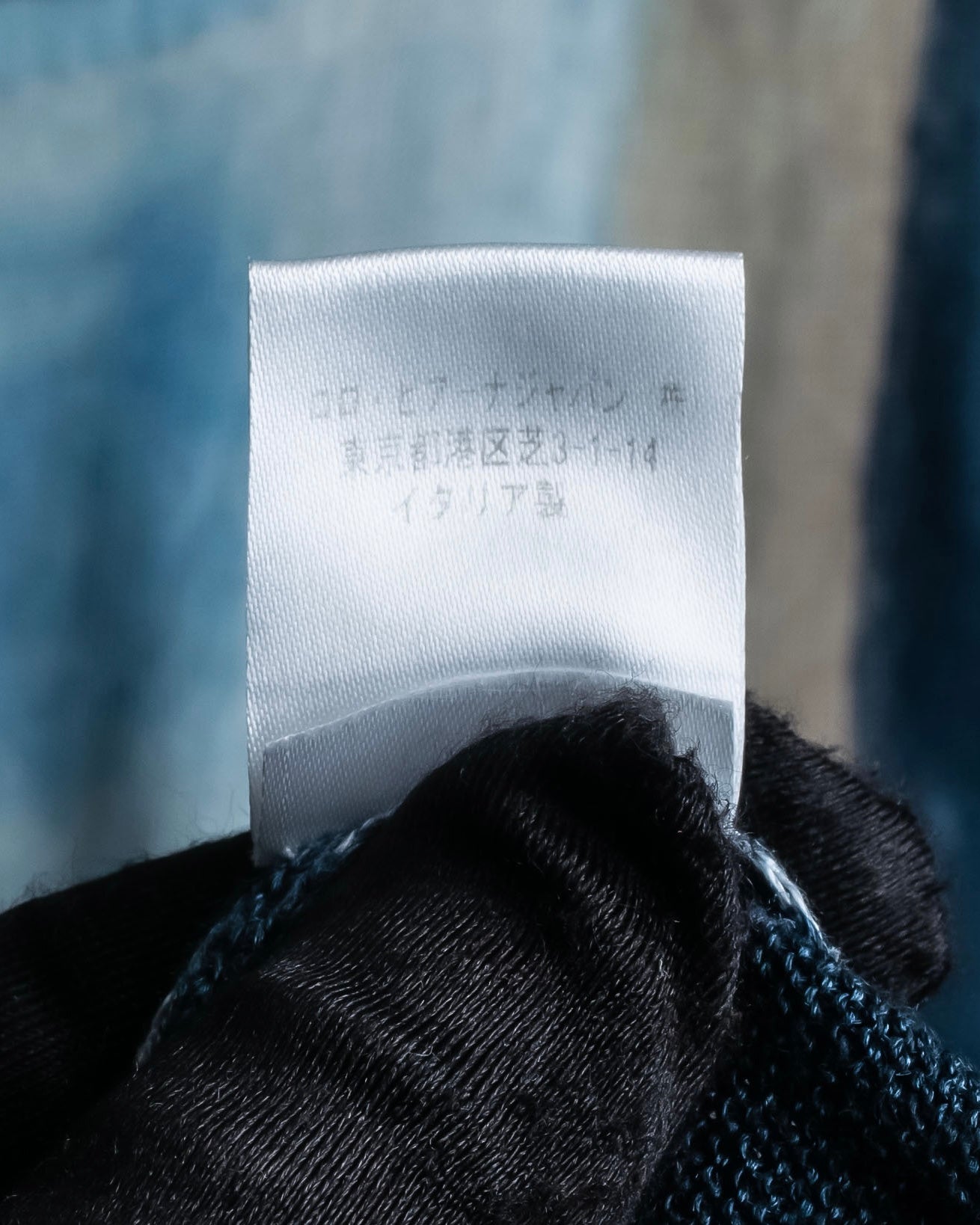 "Loro Piana" Hand-painted gradient knit tunic