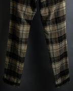 "GUCCI" Brushed check pattern tapered pants