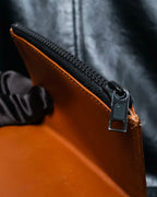 "Maison Margiela" Brown Leather Compact Wallet