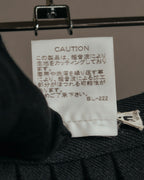 “ISSEY MIYAKE” 00’s wool blend pleated cutwork skirt