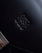 "LOEWE" Logo engraved leather briefcase bag