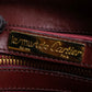 "Cartier" Beautiful red color velour boston bag