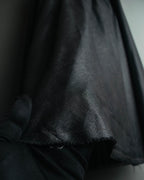 "JUNYA WATANABE COMME des GARÇONS" 00's Glossy raw hem flared long skirt