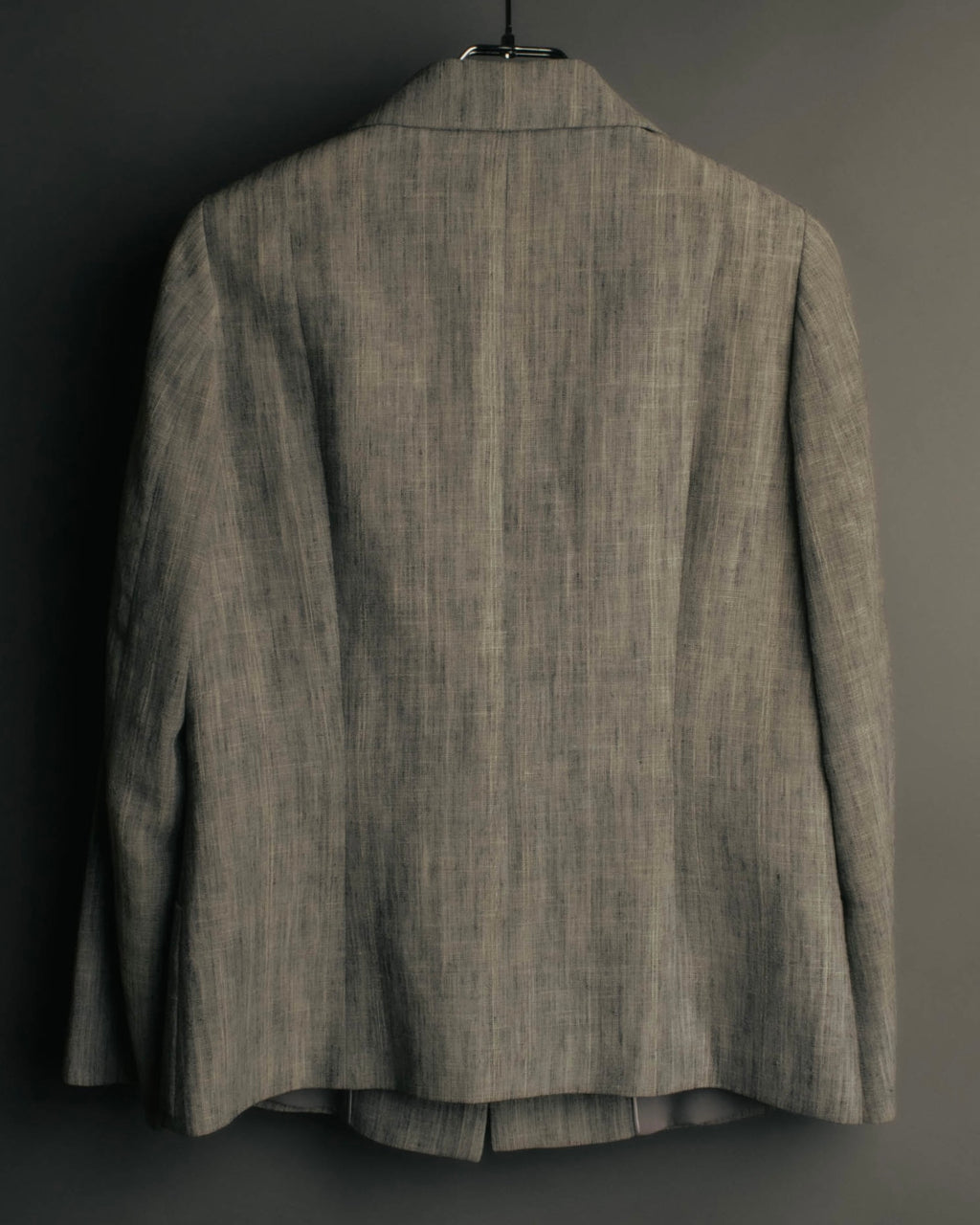 “Salvatore Ferragamo” 90’s-00’s Linen blend tailored jacket