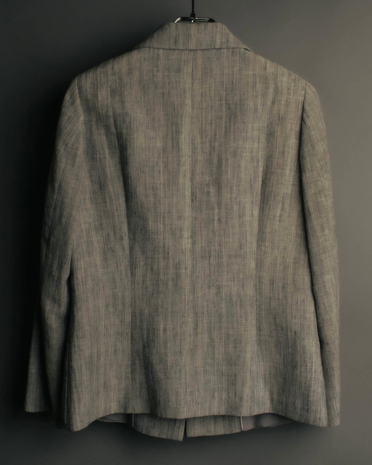 “Salvatore Ferragamo” 90’s-00’s Linen blend tailored jacket