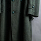 Vintage deep green colour military long coat