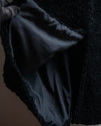 "GIORGIO ARMANI" Stand collar velour long coat