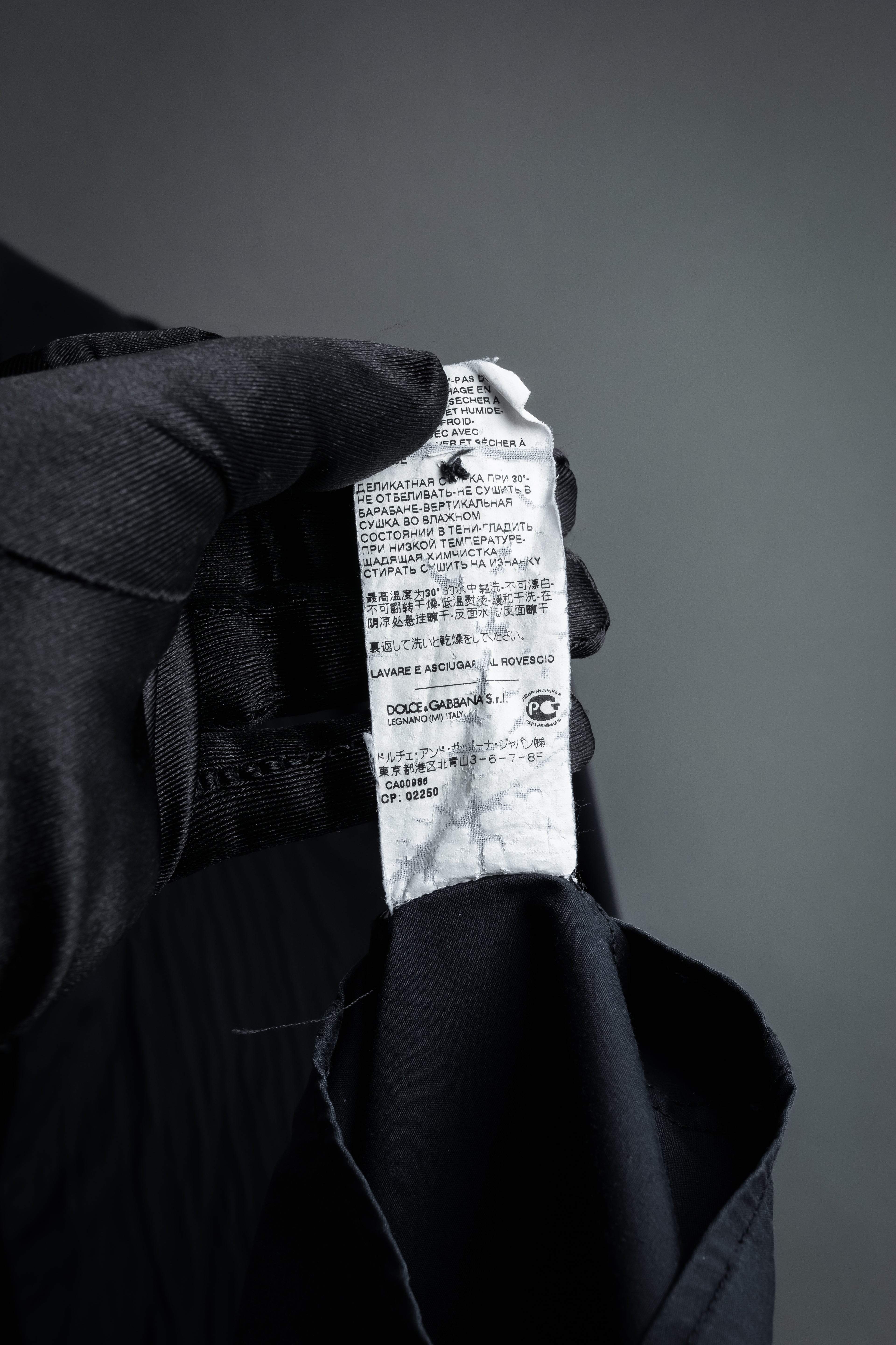 "Dolce & Gabbana" Logo embroidered tie design dress shirt