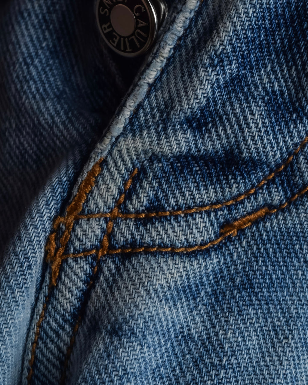 "JEAN PAUL GAULTIER JEANS" Beautiful fade button fly straight denim