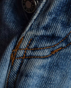 "JEAN PAUL GAULTIER JEANS" Beautiful fade button fly straight denim