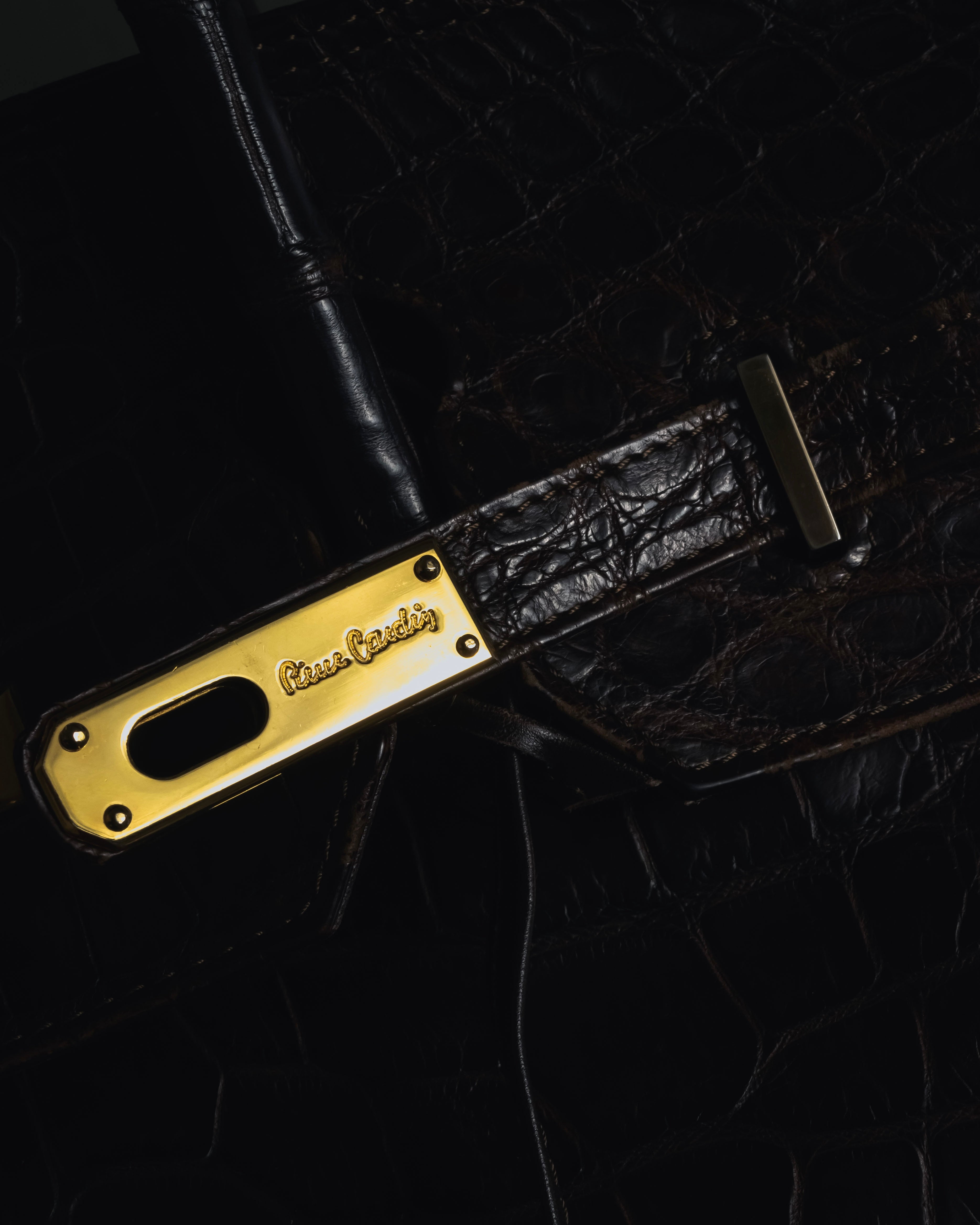 -SPECIAL- "Pierre Cardin"
90’s real crocodile leather top handle bag