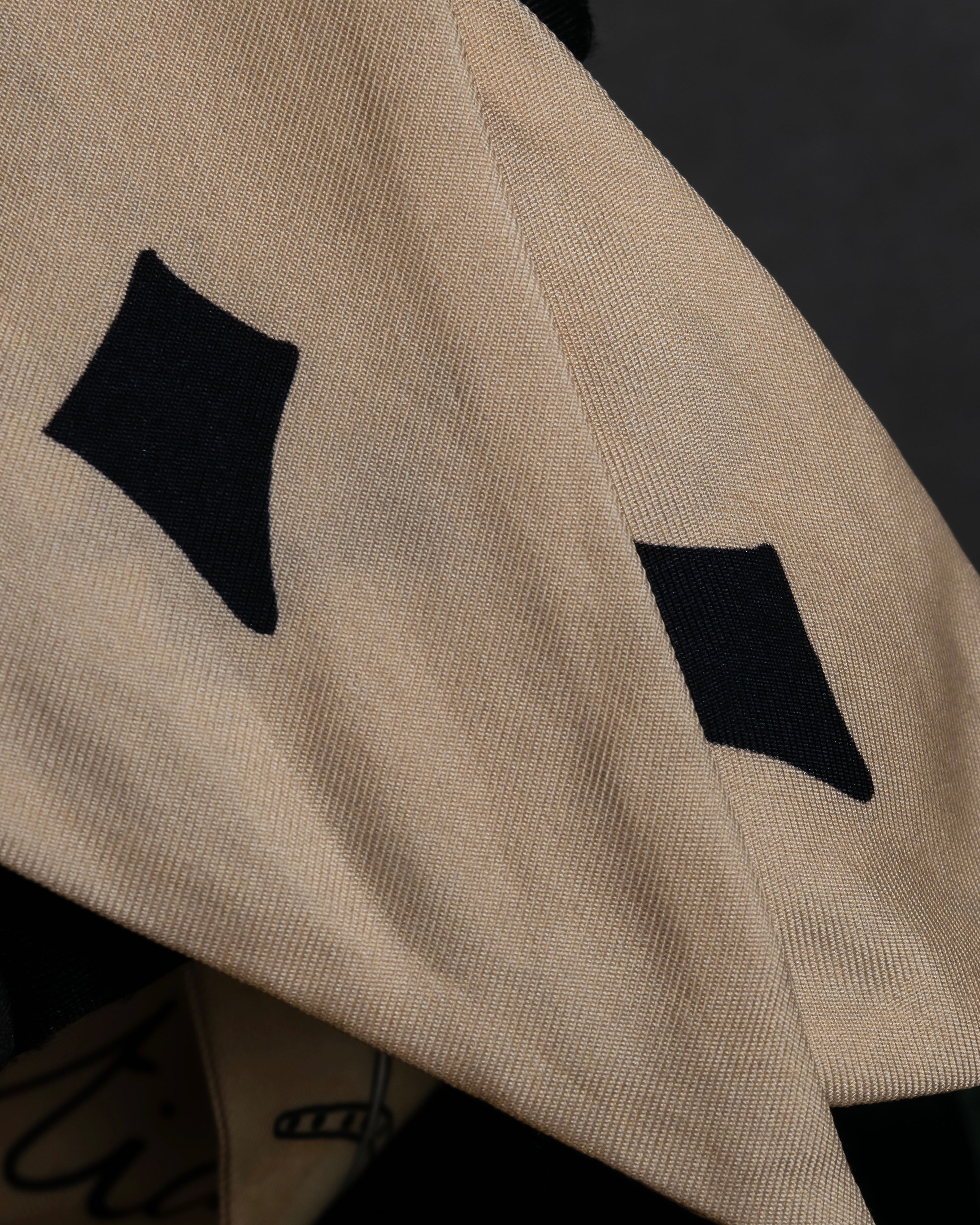 "Christian Dior" Iconic motif silk twilly scarf