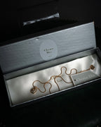 “Christian Dior” 80’s-90’s Lucky horseshoe pavé pendant necklace