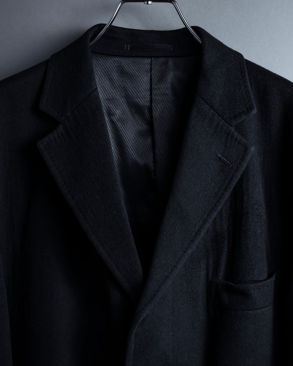 "Ermenegildo Zegna" Drapey finish 100% cashmere cloth chester coat