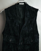 –SPECIAL– “ISSEY MIYAKE” 80’s-90’s crushed velvet utility vest