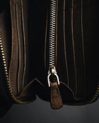 "MIU MIU" 10’s studded quilted vintage leather zip wallet