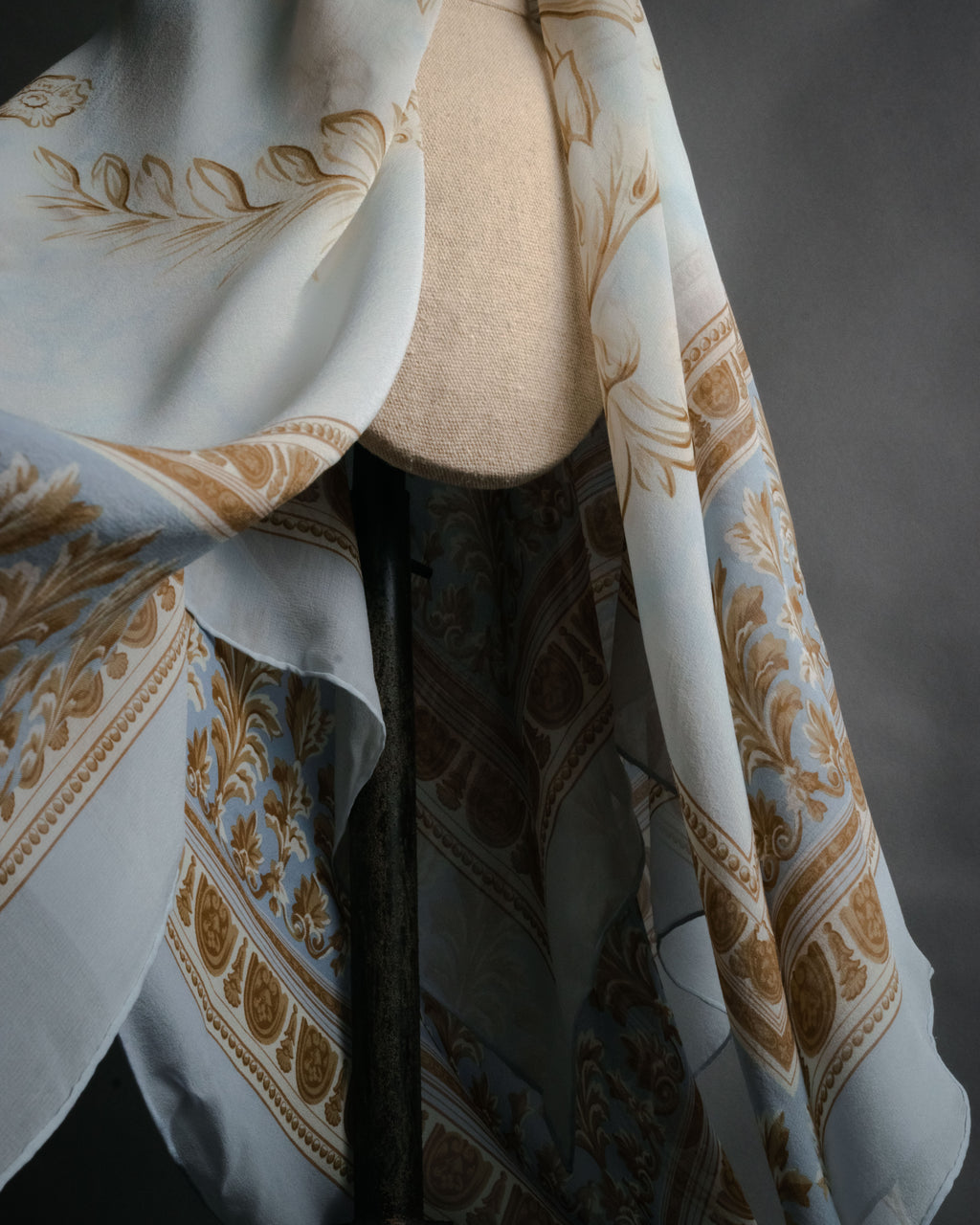 “Christian Dior” 80’s-90’s Classical cornucopia silk scarf