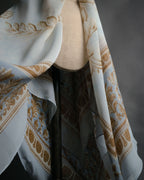 “Christian Dior” 80’s-90’s Classical cornucopia silk scarf