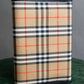 "BURBERRY" Nova check & horse riding knight pattern leather notebook cover